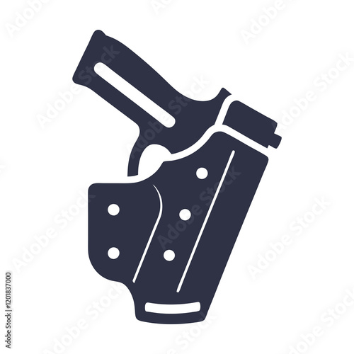 Gun Holster Silhouette Vector Design. photo