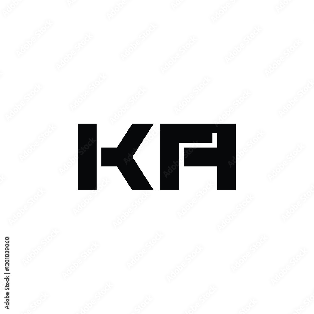 Ka monogram logo design letter text name symbol monochrome logotype alphabet character simple logo Ka monogram logo design letter text name symbol monochrome logotype alphabet character simple logo