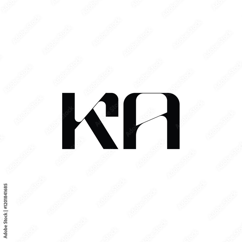 Ka monogram logo design letter text name symbol monochrome logotype alphabet character simple logo Ka monogram logo design letter text name symbol monochrome logotype alphabet character simple logo