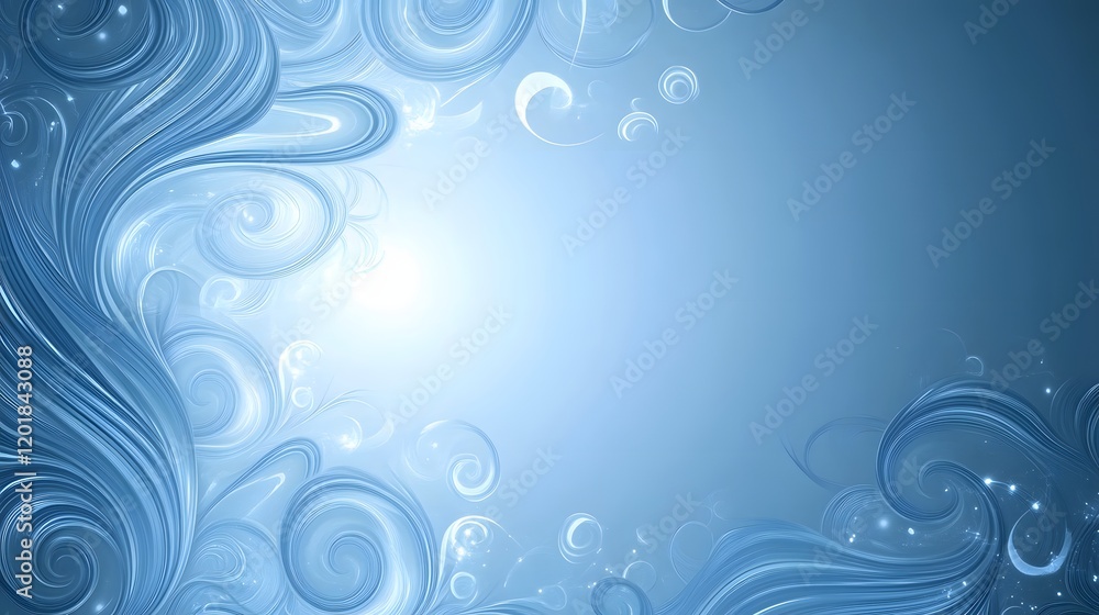 Abstract Blue Swirls and Spirals Background Design Abstract Blue Swirls and Spirals Background Design