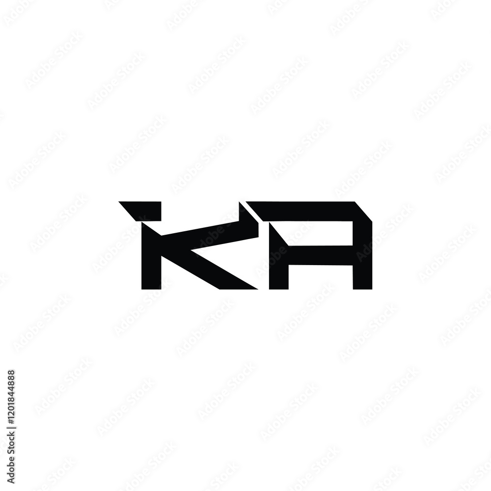 Ka monogram logo design letter text name symbol monochrome logotype alphabet character simple logo Ka monogram logo design letter text name symbol monochrome logotype alphabet character simple logo