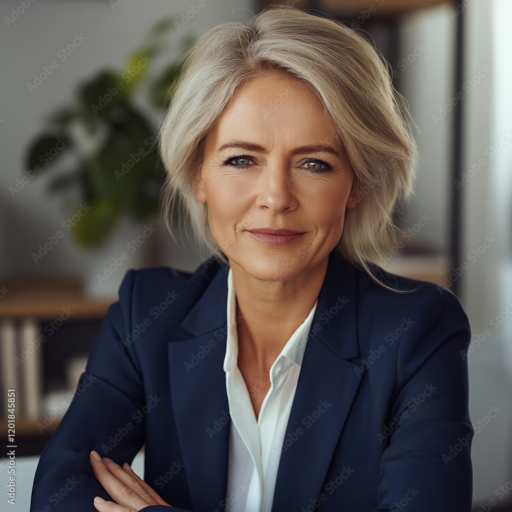 Confident Professional in Office Setting Confident Professional in Office Setting