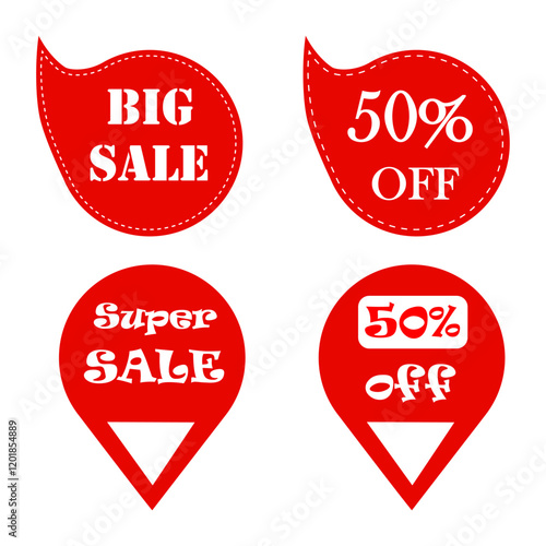 Discount sale labels vector template. Price Drop, big sale, final sale, flash sale background. Discount Promotion marketing poster design for web and Social.