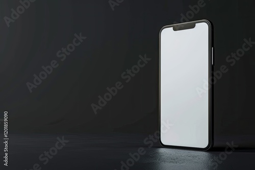 Ultra Hd Image of Smart Phones Right Side Isolated in Dark Background