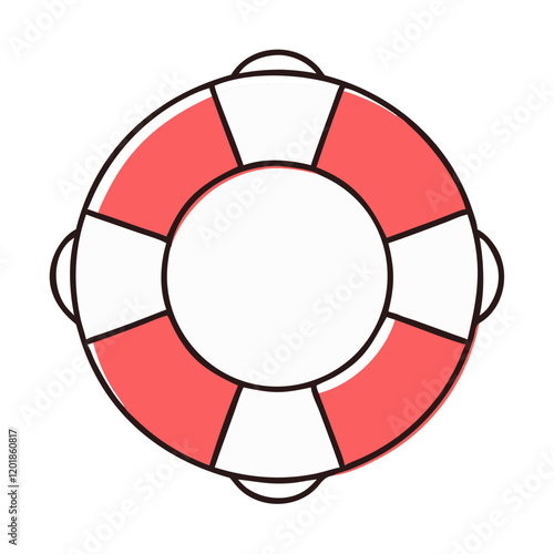 lifebuoy icon, lifebuoy vector illustration-simple illustration of lifebuoy, perfect for lifebuoy logos and icons