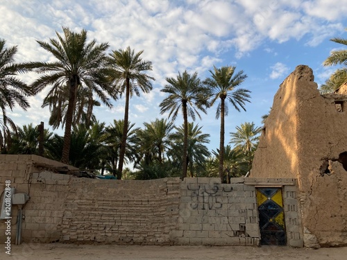Qassim palm farms in the middle of Buraidah, Al-Sabbakh district, Saudi Arabia
