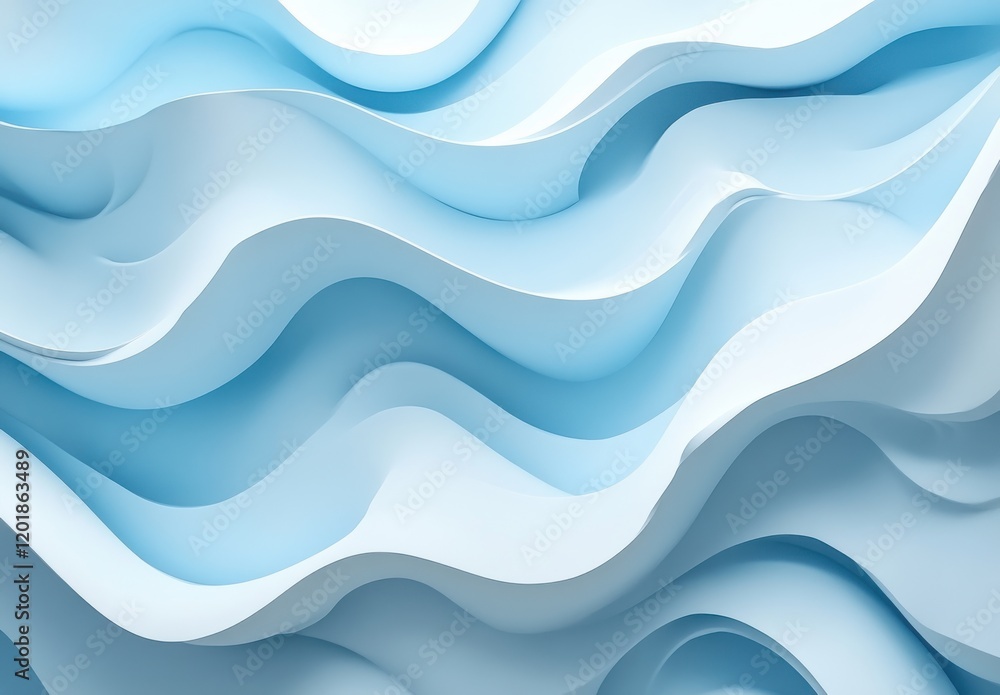 Abstract Light Blue Wavy Background Design, Flowing Forms and Layers, Modern Minimalist Aesthetic, Smooth Textures and Soft Shades, Artistic Digital Render Abstract Light Blue Wavy Background Design, Flowing Forms and Layers, Modern Minimalist Aesthetic, Smooth Textures and Soft Shades, Artistic Digital Render