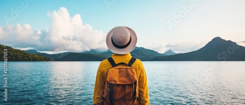 A vlogger capturing a creative travel vlog, exploring unique destinations with a focus on lifestyle, culture, and local experiences, using a high-quality camera setup