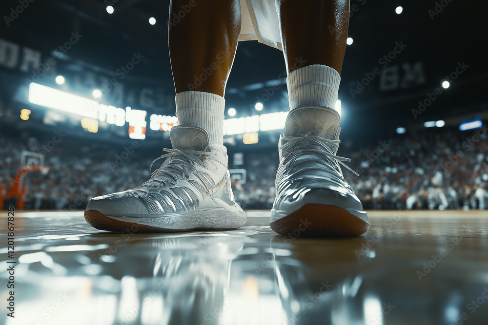 Fototapeta premium Game On: The Court Perspective