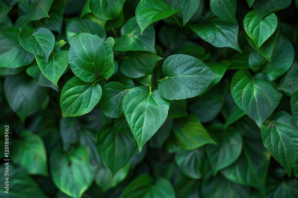 CloseUp Nature Background with Dense Green Leaves Filling the Copy Space Image CloseUp Nature Background with Dense Green Leaves Filling the Copy Space Image