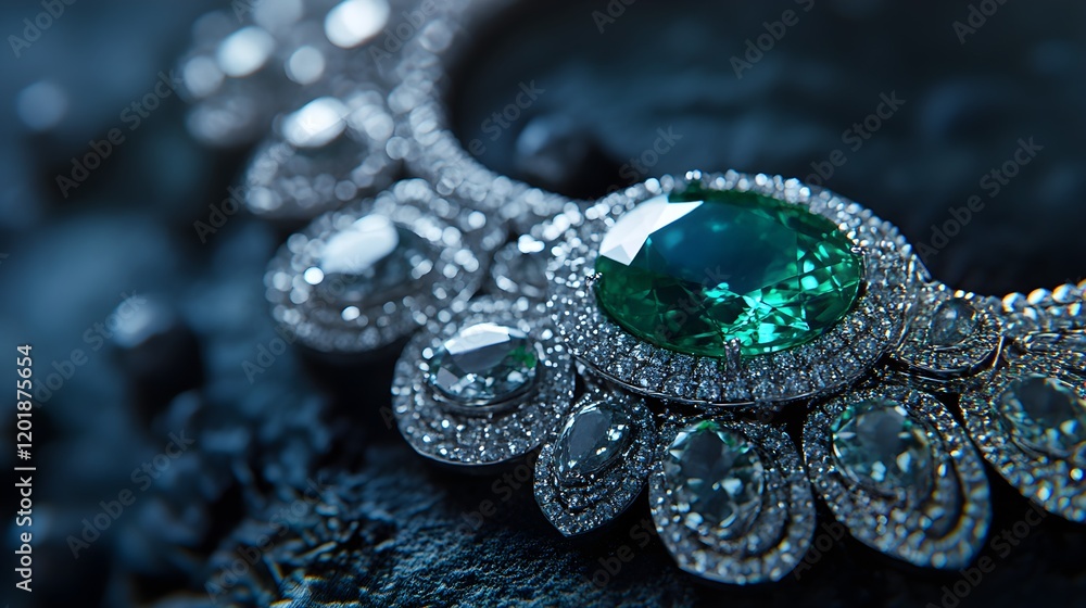 Emerald and Diamond Necklace Emerald and Diamond Necklace