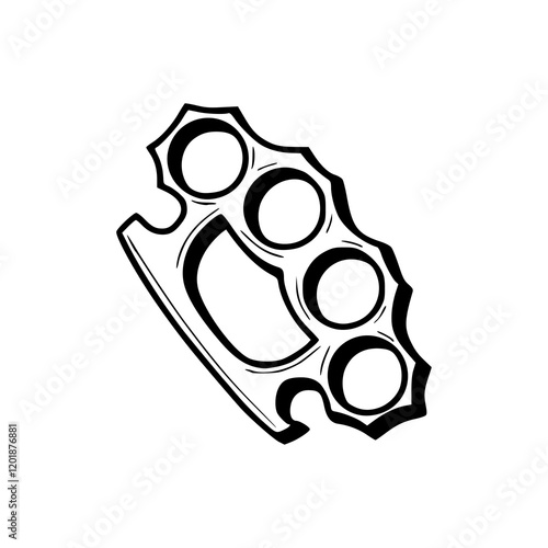 a drawing of a knuckle illustration