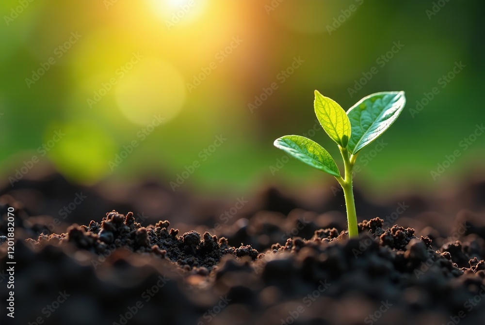 Sprout Emerging Sunlight Rich Soil - Ecology Image Sprout Emerging Sunlight Rich Soil - Ecology Image