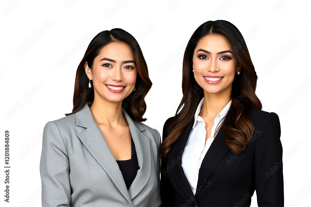 Professional Business Woman PNG, Confident Business Portrait on White Background Professional Business Woman PNG, Confident Business Portrait on White Background