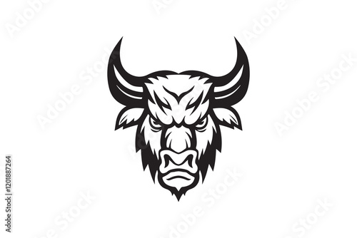 Bull Head Logo Design Template Vector Illustration