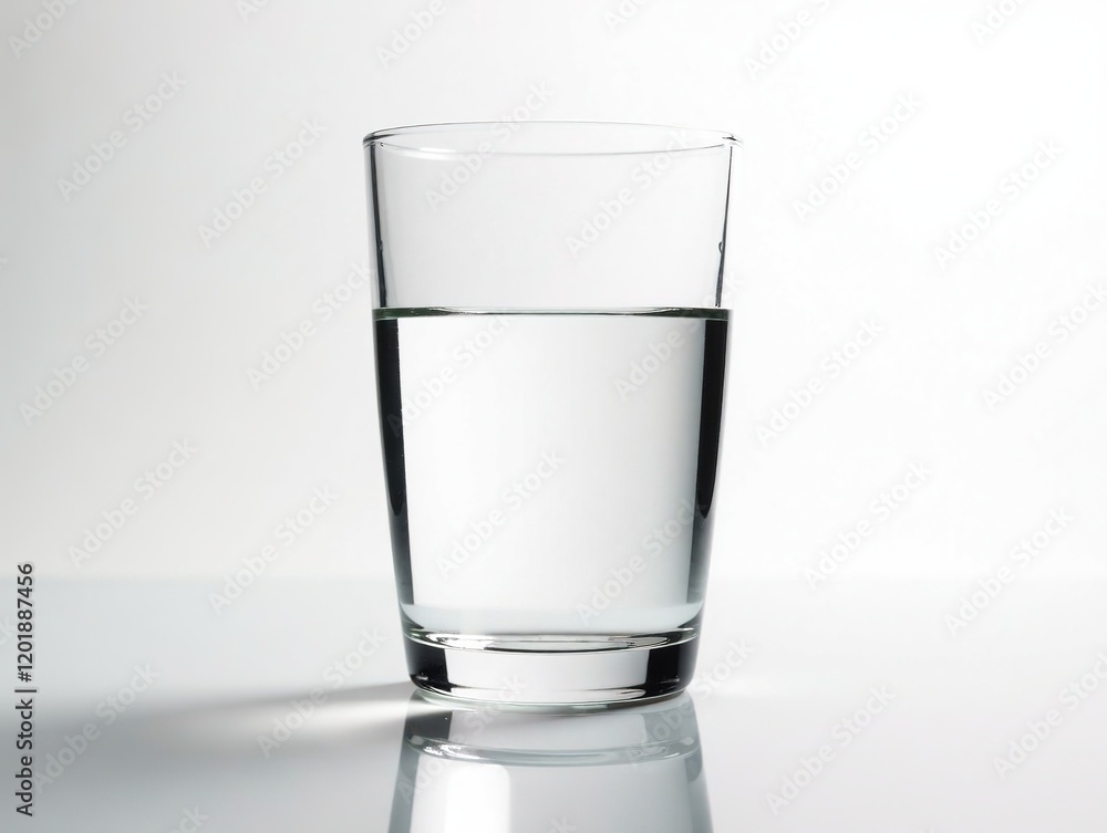 Empty Glass Water Cup Set - Realistic Photography Empty Glass Water Cup Set - Realistic Photography