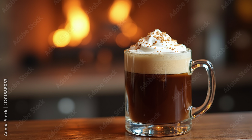 Irish Coffee with Whipped Cream Irish Coffee with Whipped Cream
