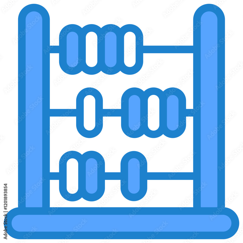 Abacus Blue Icon Abacus Blue Icon