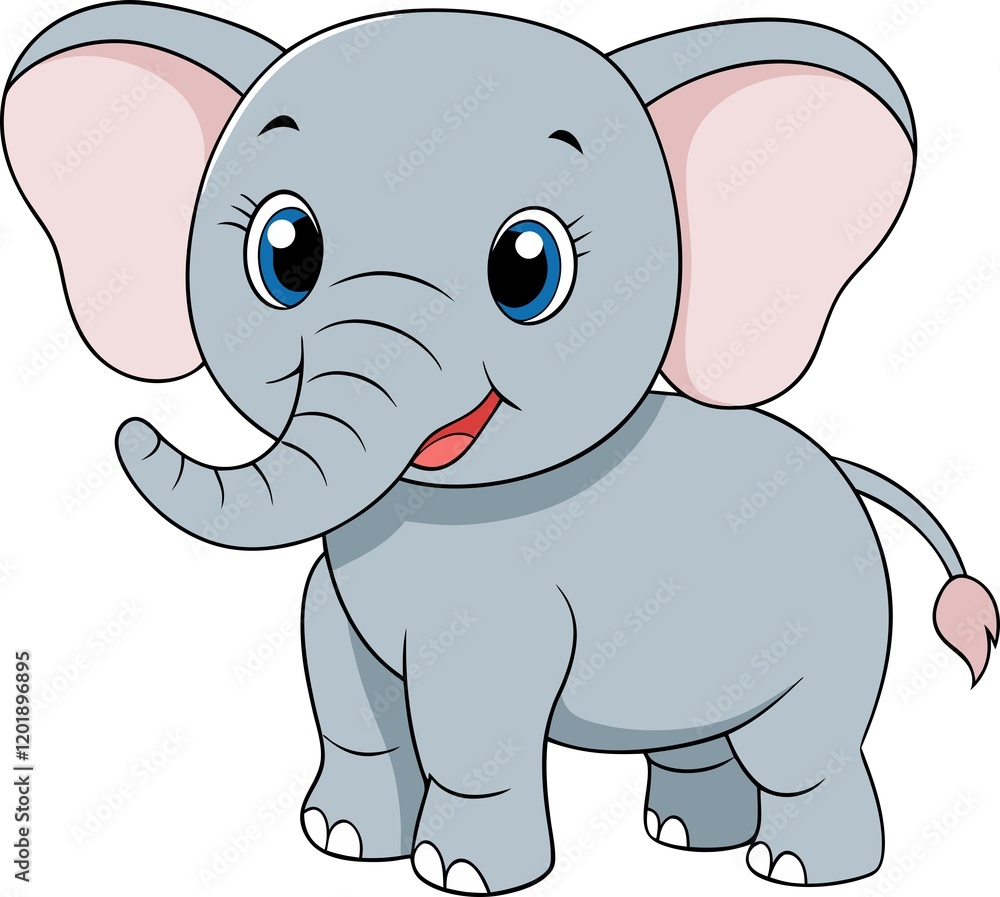 Fototapeta premium Cartoon elephant