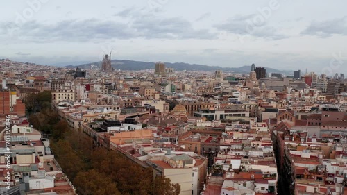 Barcelona con dron