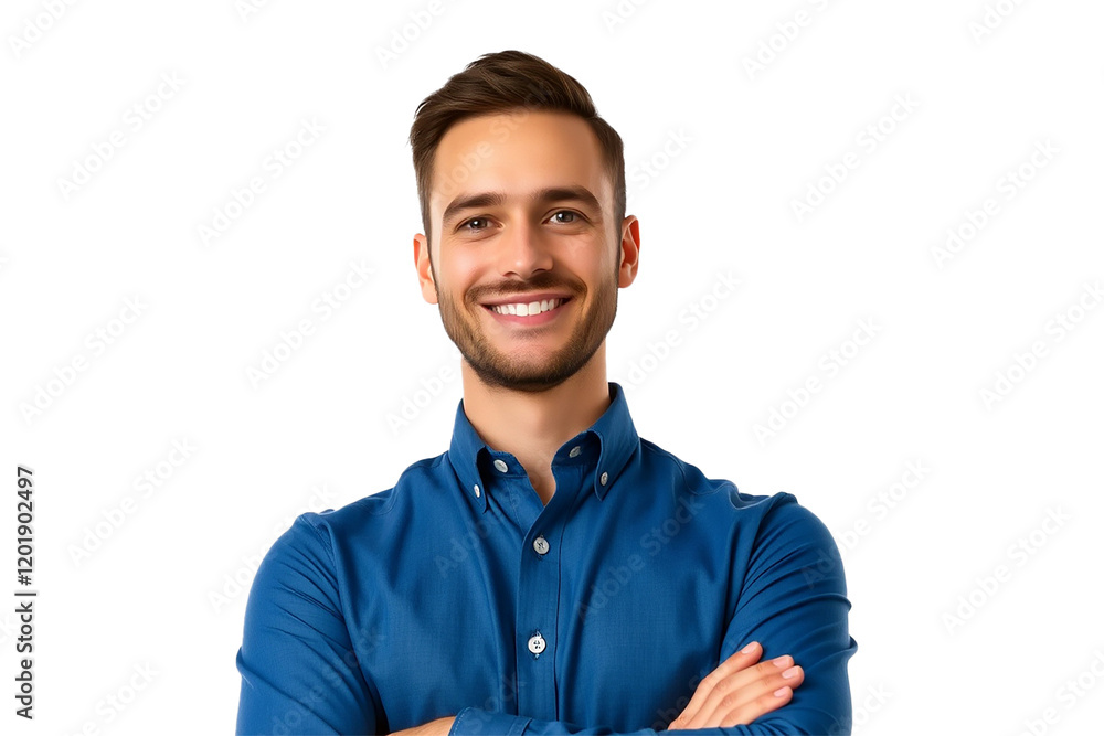 Confident Business Professional PNG  Arms Crossed