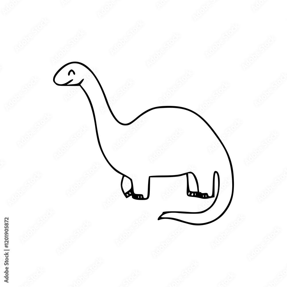 a line art drawing of a super cute dinosaur cartoon character for coloring page a line art drawing of a super cute dinosaur cartoon character for coloring page