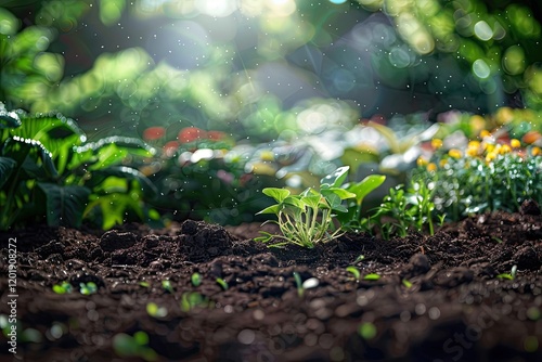 Clear Pixel Image of Composting Technique in Organic Farming, Permaculture Principles photo