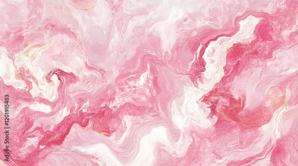 Fototapeta premium Soft Pink Marble Design with Delicate Swirls of White