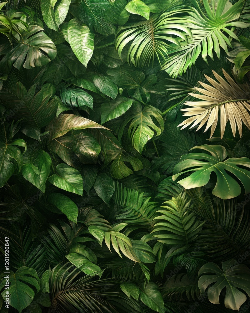 Lush green leaves in natural lighting. Lush green leaves in natural lighting.