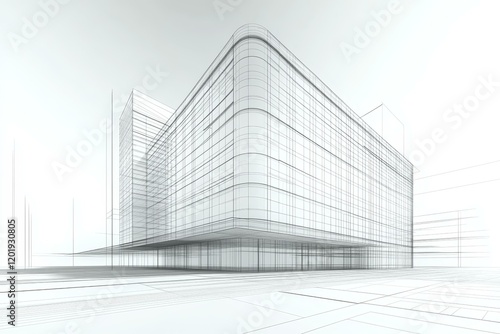 Architectural Design of a Modern Building photo