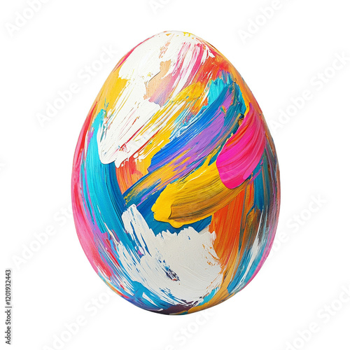 Vibrant easter egg design festive celebration graphic art colorful environment top-view concept easter egg png photo