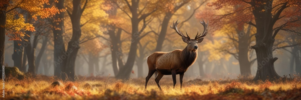 Captivating stock photo of a majestic red deer stag in a picturesque Autumn Fall landscape, Wildlife portrait, wildlife conservation., autumn colors Captivating stock photo of a majestic red deer stag in a picturesque Autumn Fall landscape, Wildlife portrait, wildlife conservation., autumn colors