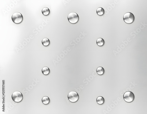 Droplets on Silver Surface photo