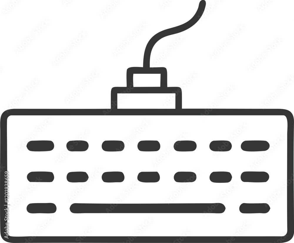 Keyboard Illustration Icon Representing Technology and Productivity, Ideal for Digital Designs
Keyboard Illustration Icon Representing Technology and Productivity, Ideal for Digital Designs