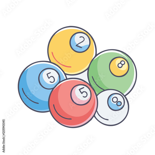 bingo balls icon, bingo balls vector illustration-simple illustration of bingo balls, perfect for bingo balls logos and icons