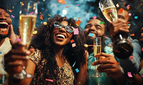 Wallpaper Mural Celebratory Moments with Friends Torontodigital.ca