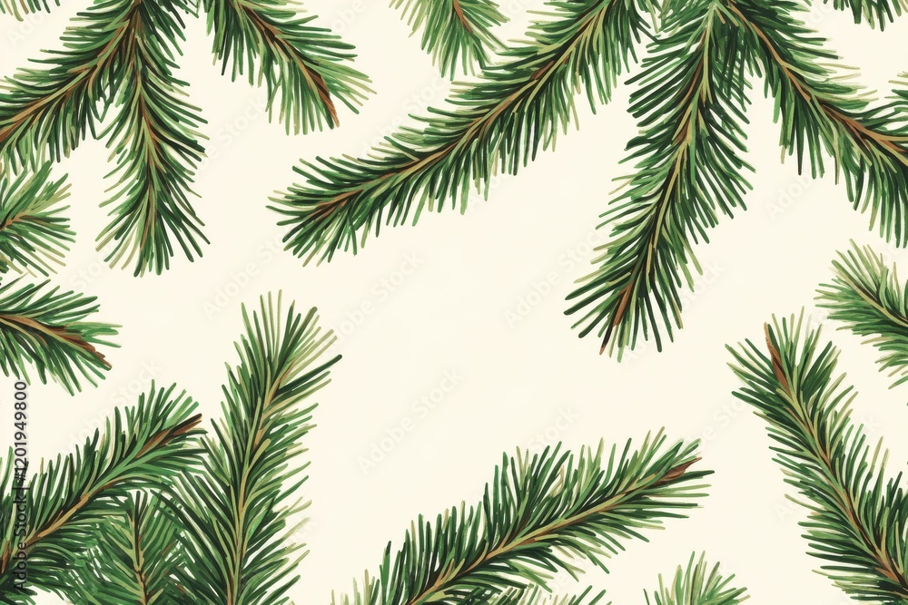 Charming illustration of evergreen fir branches perfect for holiday decorations and seasonal crafts in a versatile vector format Charming illustration of evergreen fir branches perfect for holiday decorations and seasonal crafts in a versatile vector format