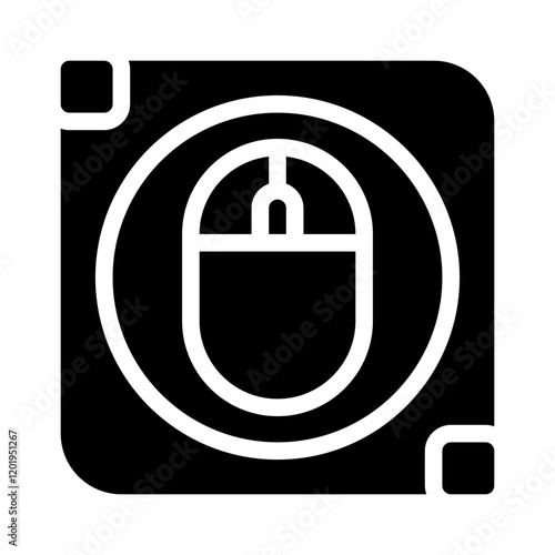 Icon Mouse Application With Style Glyph