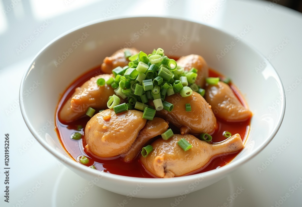 Steamed Chicken with Scallion White Bowl Bright Food Photo White Tabletop Appetizing China Bite Asian Cuisine Studio Shot
Steamed Chicken with Scallion White Bowl Bright Food Photo White Tabletop Appetizing China Bite Asian Cuisine Studio Shot