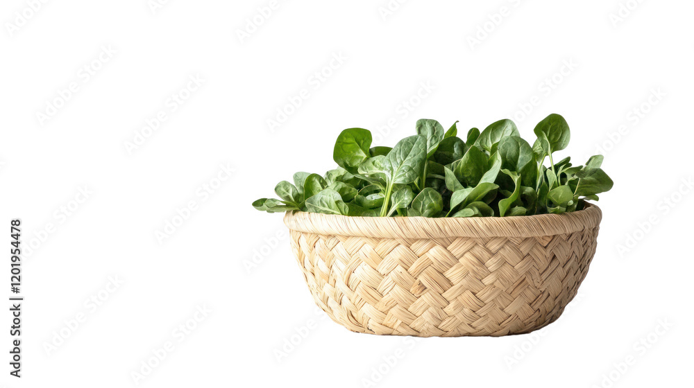 A fresh basket filled with vibrant green spinach leaves, perfect for healthy recipes and wellness themes. Enhance your culinary visuals with this natural element. A fresh basket filled with vibrant green spinach leaves, perfect for healthy recipes and wellness themes. Enhance your culinary visuals with this natural element.