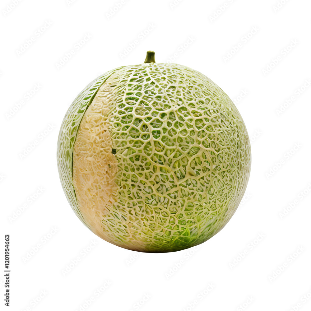 Cantaloupe Melon Half: A ripe cantaloupe melon, cut in half, revealing its vibrant orange flesh and intricate netting. The image showcases the juicy texture and sweet appeal of this summer fruit. Cantaloupe Melon Half: A ripe cantaloupe melon, cut in half, revealing its vibrant orange flesh and intricate netting. The image showcases the juicy texture and sweet appeal of this summer fruit.