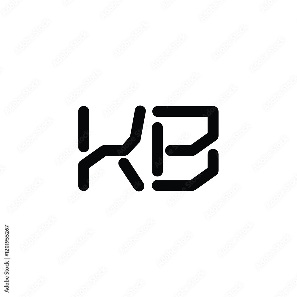 KB monogram logo design letter text name symbol monochrome logotype alphabet character simple logo KB monogram logo design letter text name symbol monochrome logotype alphabet character simple logo