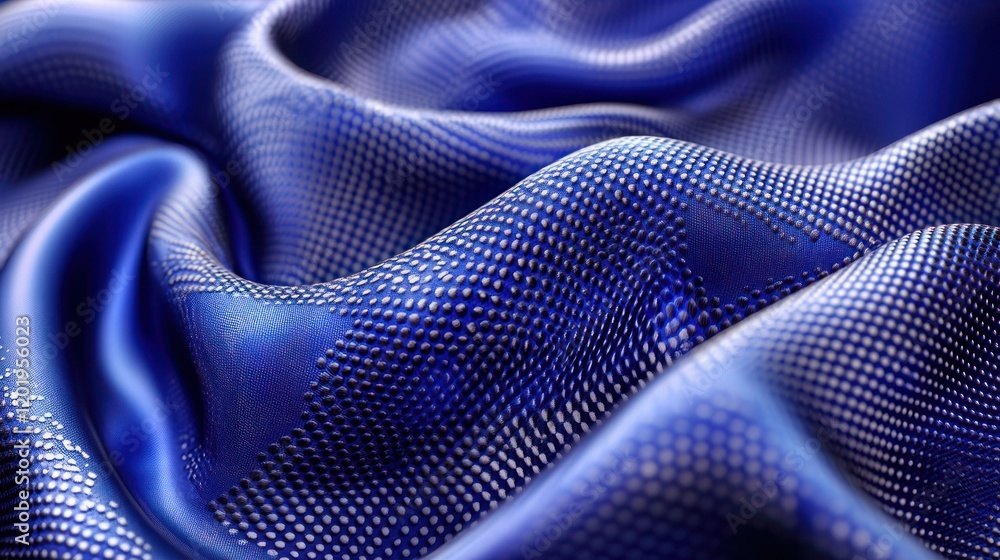 Luxurious Blue Fabric with Shimmering Texture Abstract Background Luxurious Blue Fabric with Shimmering Texture Abstract Background