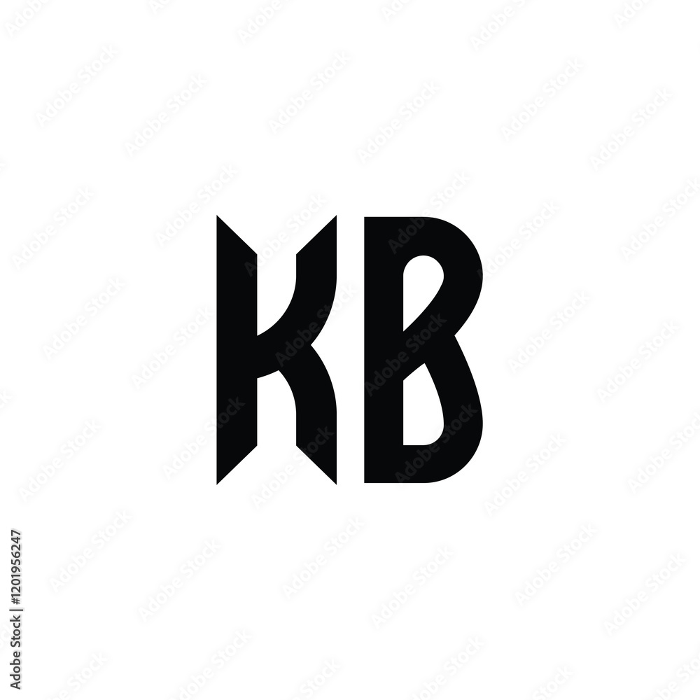 KB monogram logo design letter text name symbol monochrome logotype alphabet character simple logo KB monogram logo design letter text name symbol monochrome logotype alphabet character simple logo