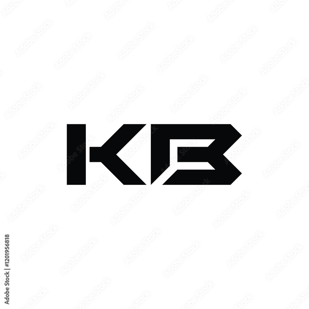 KB monogram logo design letter text name symbol monochrome logotype alphabet character simple logo KB monogram logo design letter text name symbol monochrome logotype alphabet character simple logo