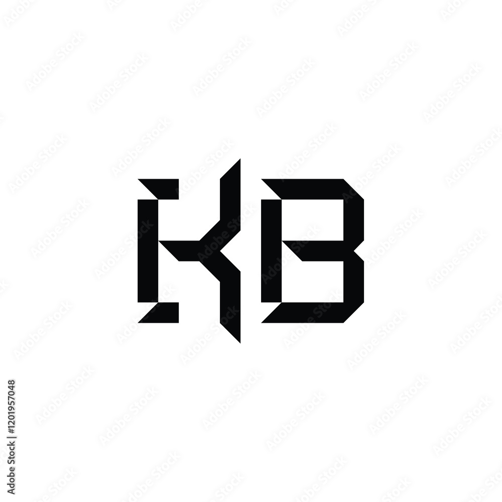 KB monogram logo design letter text name symbol monochrome logotype alphabet character simple logo KB monogram logo design letter text name symbol monochrome logotype alphabet character simple logo