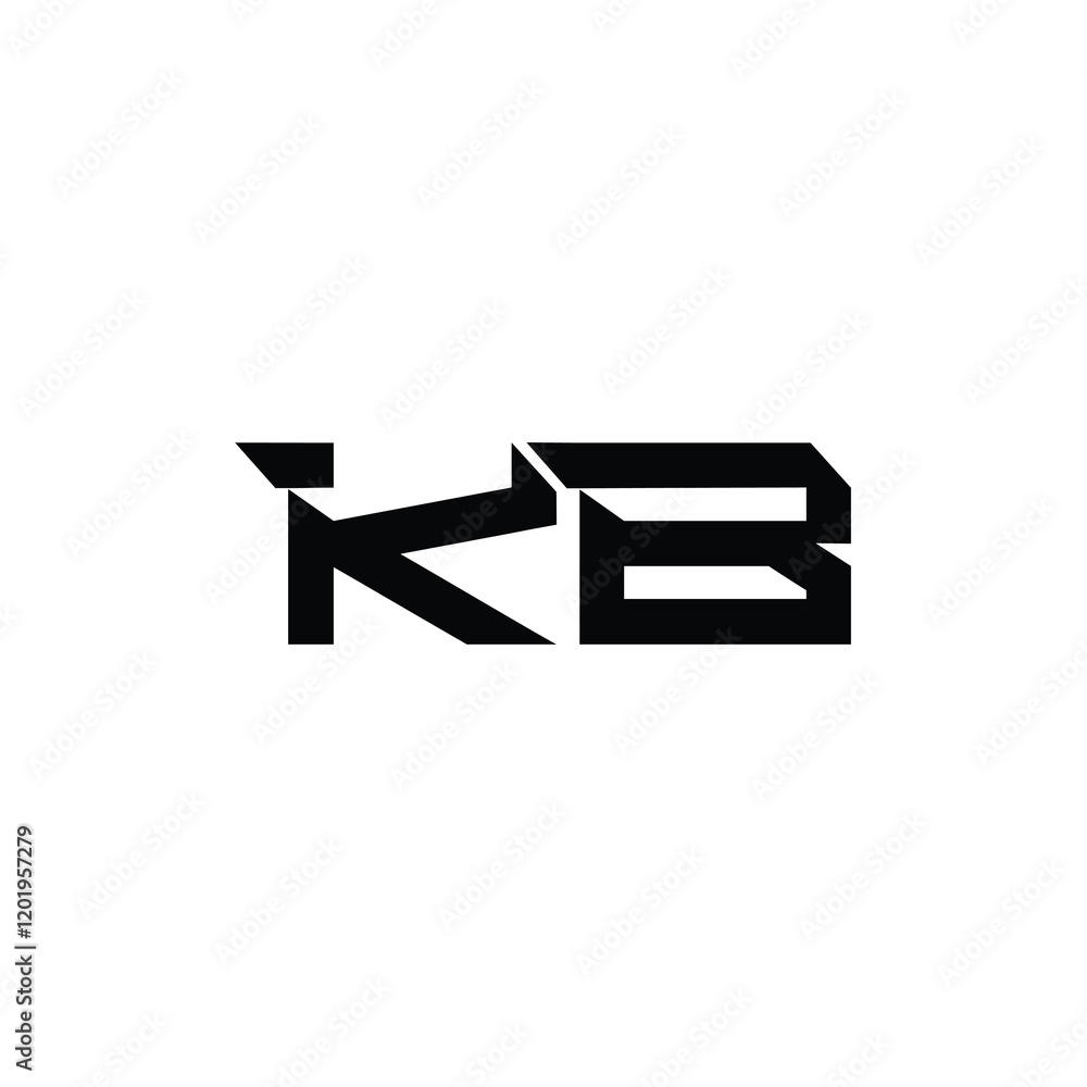 KB monogram logo design letter text name symbol monochrome logotype alphabet character simple logo KB monogram logo design letter text name symbol monochrome logotype alphabet character simple logo