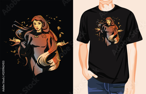 Woman Mistic Fantasy t-shirt