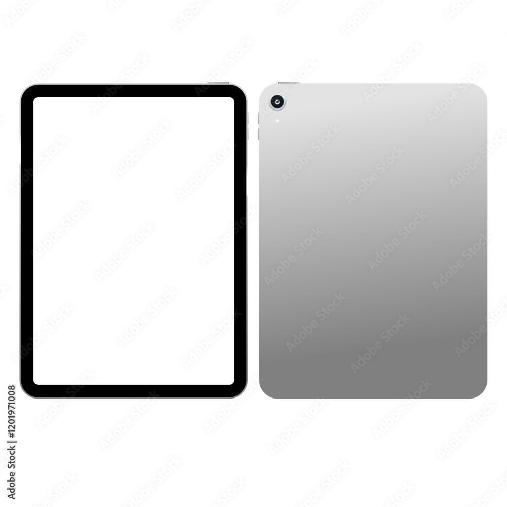 ipad / tablet. Screen ipad and back side ipad. Vector illustration ipad / tablet. Screen ipad and back side ipad. Vector illustration