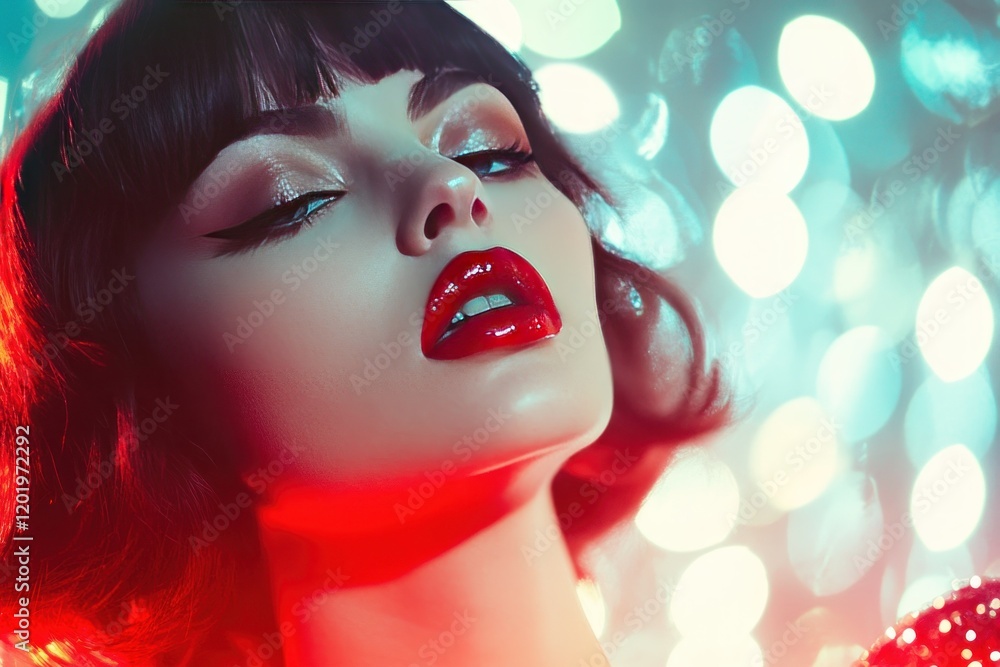 Chic Futuristic Glamour Portrait with Style Chic Futuristic Glamour Portrait with Style